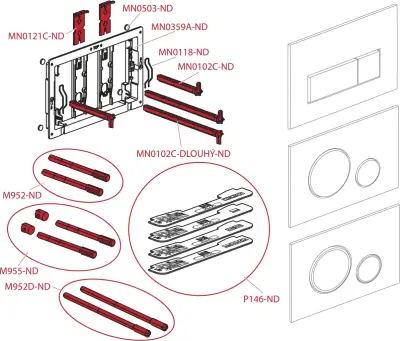 TASTER ALCA PLAST M676 BELI M.