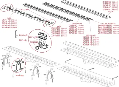 TUŠ KAN.ALCA PLAST APZ10 55cm