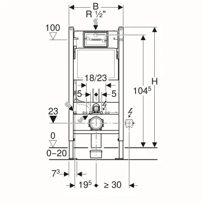 UGRADNI GEBERIT DELTA 1/1