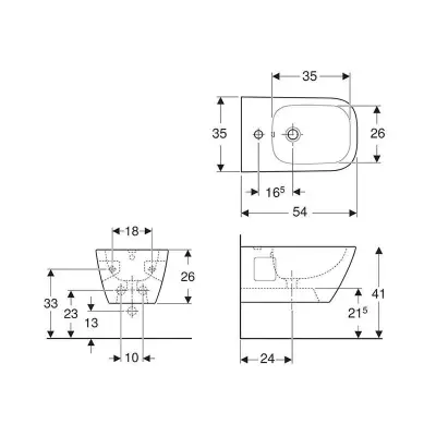 BIDE KONZOLNI SELNOVA SQUARE P