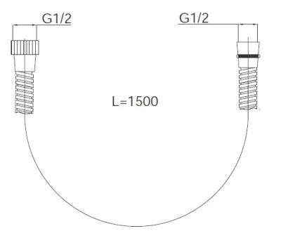 TUŠ CREVO 1.5M 12001