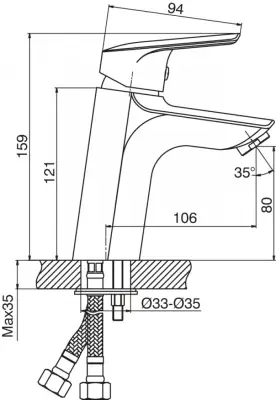 PRIMA BAT.LAVABO 4112