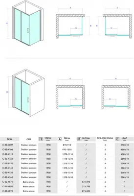 FIKSNO STAKLO C-02-4100 RDC026