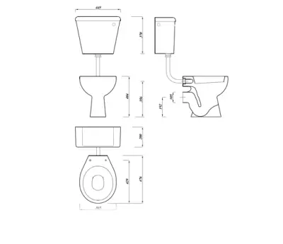 WC ŠOLJA LECICO BALTIK