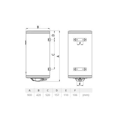 BOJLER TERMORAD BTCR-80L EMAJL