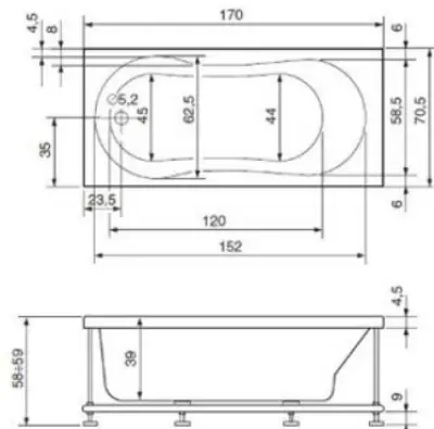 KADA KLEA 170X70 LUX