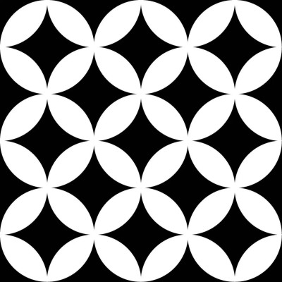 DISTRICT CIRCLES BLACK 20X20 1