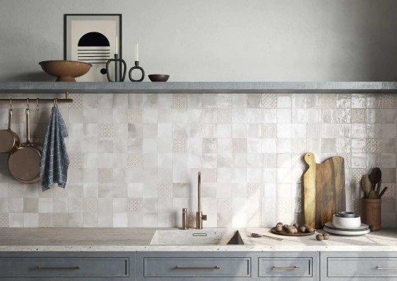 CLAY D.FLOWER BOUQUET 10x10