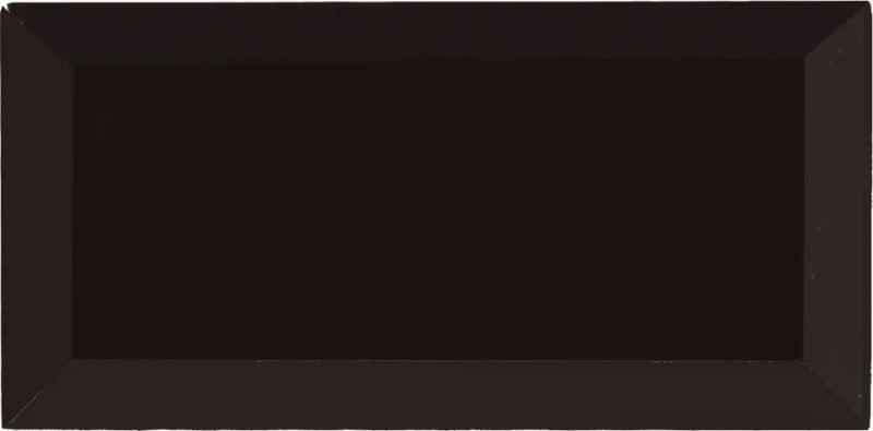 BISELADO NEGRO BRILLO 7,5X15