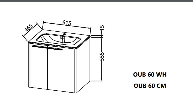 ORMARIĆ BELLA OUB 60cm 585200