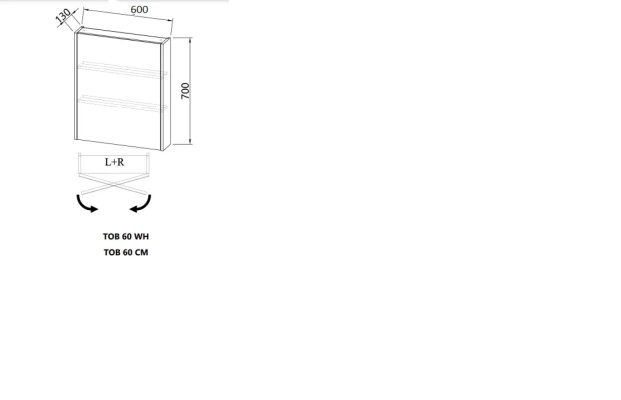 ORMARIĆ BELLA TUB 60cm 585240