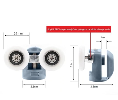 TOČKIĆI ZA TUŠ KABINE LUX 2 G