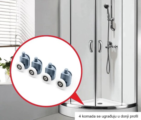 TOČKIĆI ZA TUŠ KABINE LUX 2 D