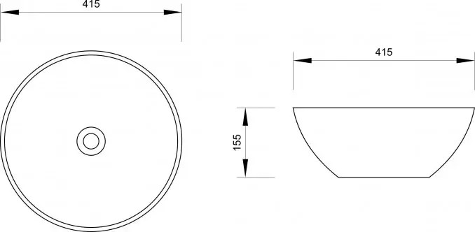 LAVABO NAD.FI415X155 7008BM