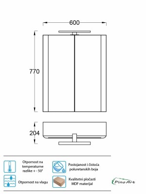 ORMARIĆ LUXOR 60 DRVO GD 1008