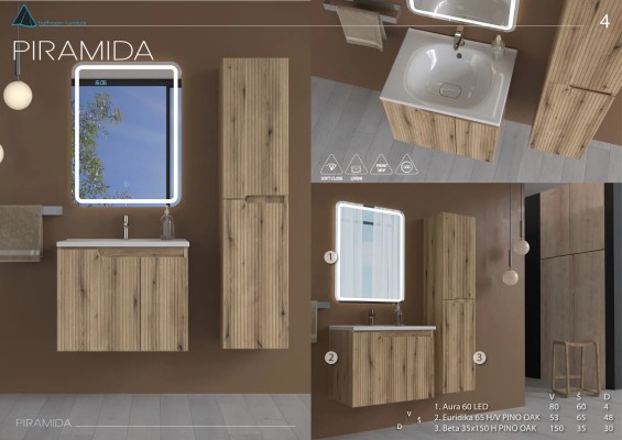 VERTIKALA BETA 35X150HPINO/OAK