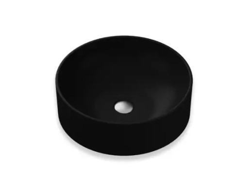 LAVABO CIRCLE FI400x135mm CRNI