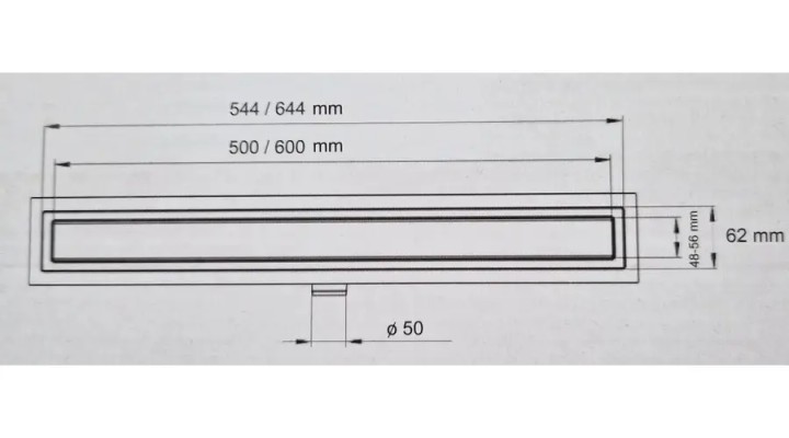 TUŠ KANALICA AQUA ECO 60cm