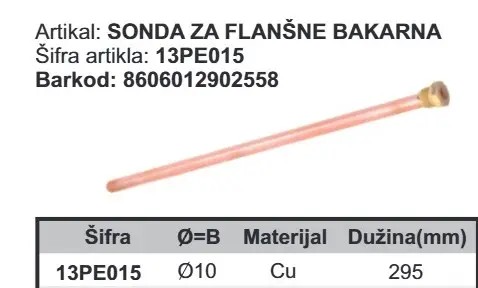 SONDA BAKARNA FI10/295mm